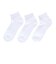 デュアリグ（DUARIG）底パイル ハーフソックス 3足組 23～25cm 6S0110-WASK-895GSA WHT