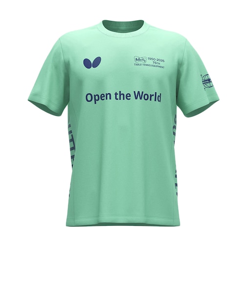 バタフライ（Butterfly）卓球ウエア シャツ セルサード・Tシャツ 47820-112