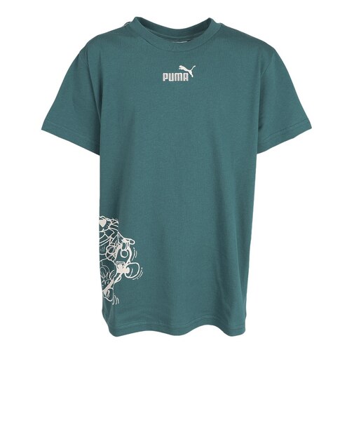 プーマ（PUMA）ジュニア ミッド90S AOP 半袖 Tシャツ B 694271 41 GRN