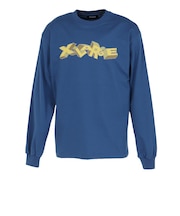 エクストララージ（XLARGE）3Dロゴ 長袖Tシャツ 101261011010-BLUE