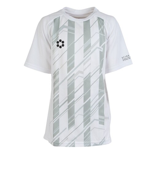 スフィーダ（SFIDA）ジュニア サッカー フットサルウェア Teampress プラクティス半袖シャツ SA-26805JR WHT