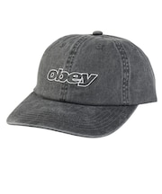 オベイ（OBEY）帽子 SLANTED 6パネル STRAPBACK キャップ 100580438BLKO26P