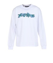 エクストララージ（XLARGE）ロンT 3Dロゴ 長袖Tシャツ 101261011010-WHITE