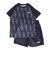 プーマ（PUMA）ジュニア TAD ESS AOP ポリ Tシャツ&ショートパンツ 上下セット 694286 16 NVY