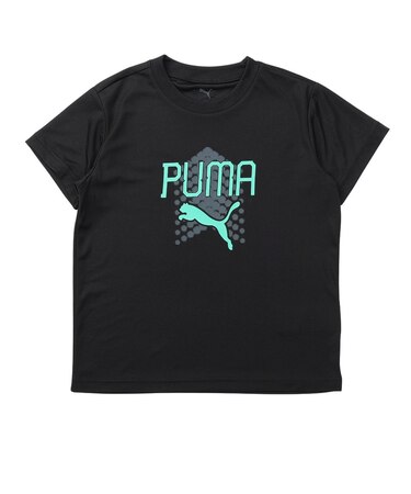 プーマ（PUMA）ジュニア アクティブ スポーツ ポリ グラフィック 半袖Tシャツ 694593 01 BLK