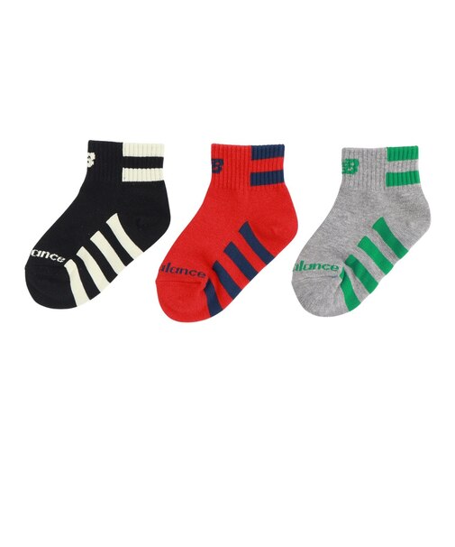 ニューバランス（new balance）ボーイズ 3足組 ソックス LAS55648AS3