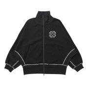 ゴースローキャラバン（GOSLOWCARAVAN）ダンボールニット ドルマントラックジャケット 360202 BLK