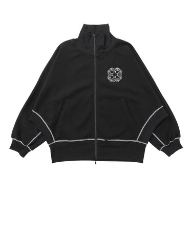 ゴースローキャラバン（GOSLOWCARAVAN）ダンボールニット ドルマントラックジャケット 360202 BLK