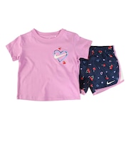 ナイキ（NIKE）ジュニア CHERRY AOP TEMPO 半袖Tシャツ インナーショーツ付き 上下セット 36N746-U90