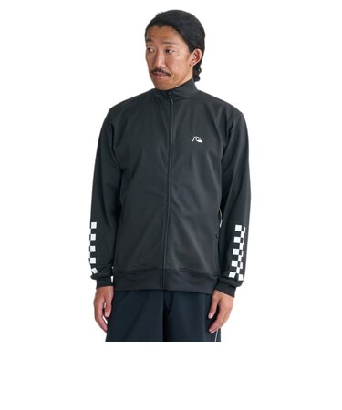 クイックシルバー（Quiksilver）ラッシュガード チェッカー ジップ 長袖ラッシュガード 26SPQLY261011BLK