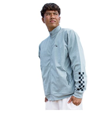クイックシルバー（Quiksilver）ラッシュガード チェッカー ジップ 長袖ラッシュガード 26SPQLY261011HTR