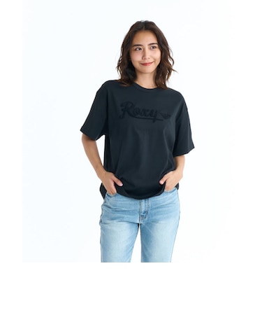 ロキシー（ROXY）ALGAE サガラ刺繍ロゴ 半袖Tシャツ 26SPRST261095BLK