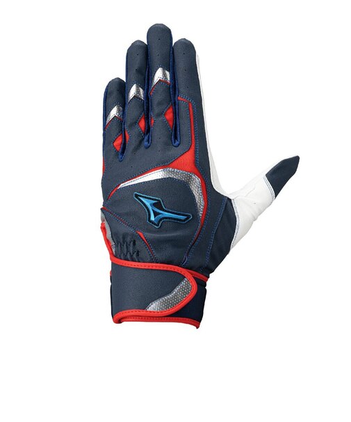 ミズノ（MIZUNO）バッティング用グローブ ウィルドライブ ブルー 両手用 1EJEA29514