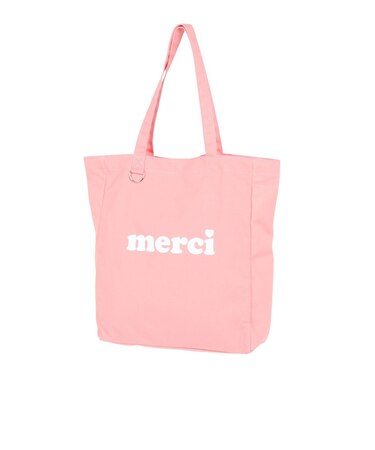 MERCI ロゴ トートバッグ 103243053011-LtPINK