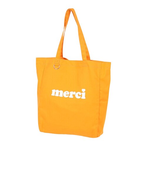 MERCI ロゴ トートバッグ 103243053011-ORANGE｜スーパースポーツ