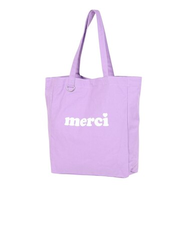 MERCI ロゴ トートバッグ 103243053011-LtPURPLE