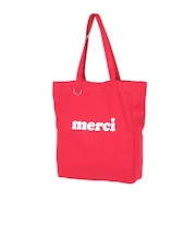 MERCI ロゴ トートバッグ 103243053011-RED