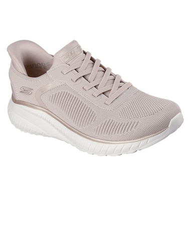 スケッチャーズ(SKECHERS)カジュアルシューズ SLIP-INS ボブス スポート スクワッド カオス ベージュ 117497W-NTGD