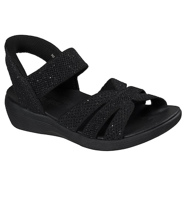 スケッチャーズ（SKECHERS）ストラップサンダル SLIP-INS ARYA-SPARKLING PRAISE ブラック 119842-BBK