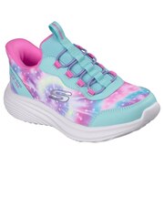 スケッチャーズ（SKECHERS）ジュニアスニーカー ガールズ スポーツシューズ  スリップインズ バウンダー プロ レインボー ターコイズ RSH 3036…