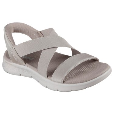 スケッチャーズ（SKECHERS）ストラップサンダル SLIP-INS ゴーウォーク フレックス サンダル - グリマー ベージュ 141489-TPE