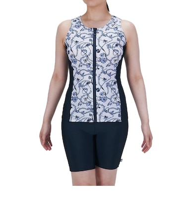 ミズノ（MIZUNO）フィットネス水着 レディース 水泳 FWセパレーツ めくれにくいボタン付 N2JGD32080