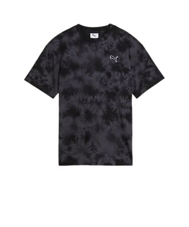プーマ（PUMA）キッズ ESS エレベーテッド リラックスド タイダイ 半袖 Tシャツ 694236 01 BLK