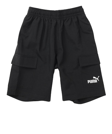 プーマ（PUMA）ジュニア ESS NO.1 ロゴ ウーブン カーゴショーツ 687759 01 BLK