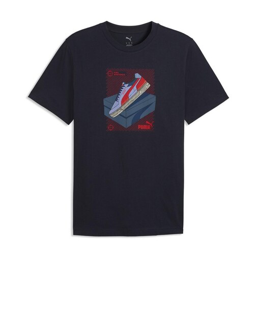 プーマ（PUMA）グラフィック スニーカー 半袖Tシャツ 694087 16 NVY