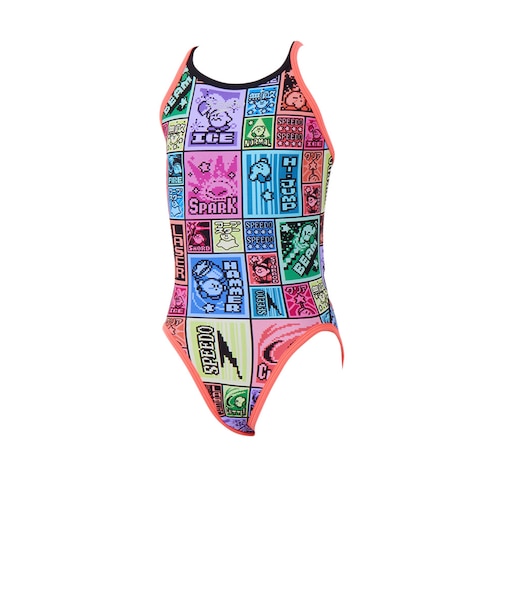 スピード（SPEEDO）競泳水着 ジュニア 女子 水泳 カービィ ドットブロック ターンズスーツ STG02602 MT
