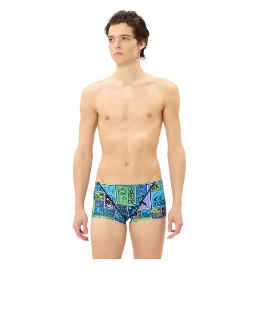 スピード（SPEEDO）競泳水着 メンズ 水泳 カービィ ドットブロック ターンズボックス ST52602 BL