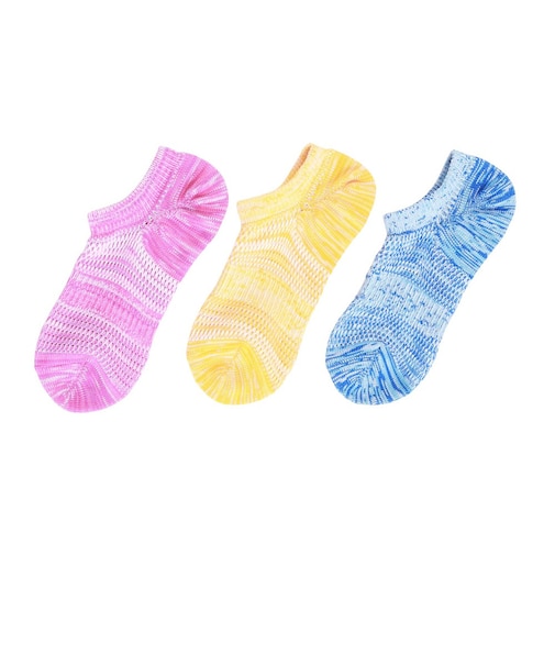 クー（Coo.）冷感HMスニーカーインソックス 3足組 YELBLUDPK 895CO6GSA0241 YEL