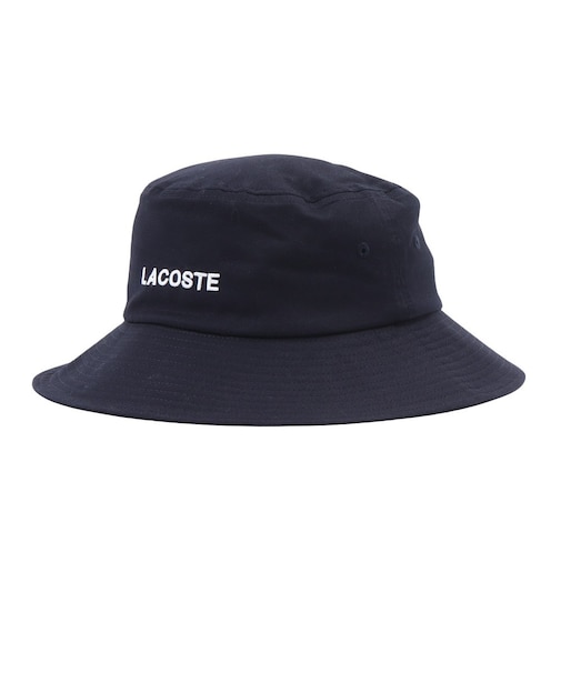 ラコステ（LACOSTE）帽子 ブランドネームロゴ刺しゅうエッセンシャルバケットハット RK075J-99166