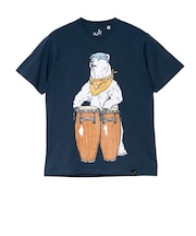 ゴースローキャラバン（GOSLOWCARAVAN）USA COTTON コンガクマ 半袖Tシャツ 361909 NAV