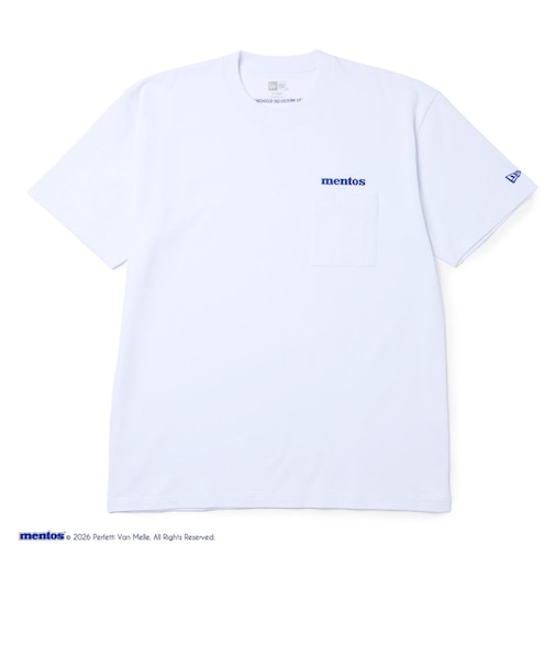 ニューエラ（NEW ERA）半袖 コットン ポケット Tシャツ mentos メントス ホワイト 14864376