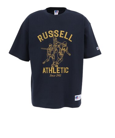 ラッセル（RUSSELL）16/-OE レトロスポーツ 半袖Tシャツ RBM26S0010 NVY