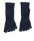 デュアリグ（DUARIG）平編み 5本指ソックス 2足組 25～27cm 6S0038-WASK-894GSA NVY