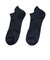 デュアリグ（DUARIG）平編み ANTI SLIP ハイバック ショートソックス 2足組 25～27cm 6S0046-WASK-894GSA NVY
