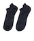 デュアリグ（DUARIG）平編み COOL ハイバック ショートソックス 2足組 25～27cm 6S0120-WASK-894GSA NVY