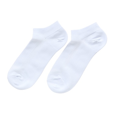 デュアリグ（DUARIG）平編み COOL スニーカーソックス 2足組 23～25cm 6S0130-WASK-895GSA WHT