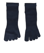 デュアリグ（DUARIG）平編み ANTI SLIP 5本指ソックス 2足組 25～27cm 6S0054-WASK-894GSA NVY