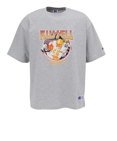 ラッセル（RUSSELL）16/-OE レトロ アメフト 半袖Tシャツ RBM26S0013 MGRY