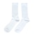 デュアリグ（DUARIG）平編み クルー丈ソックス 2足組 25～27cm 6S0032-WASK-894GSA WHT