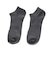 デュアリグ（DUARIG）平編み スニーカーソックス 2足組 25～27cm 6S0021-WASK-894GSA GRY