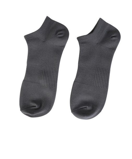 デュアリグ（DUARIG）平編み スニーカーソックス 2足組 25～27cm 6S0021-WASK-894GSA GRY