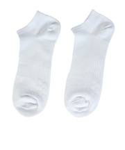 デュアリグ（DUARIG）平編み ANTI SLIP スニーカーソックス 2足組 25～27cm 6S0040-WASK-894GSA WHT