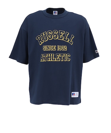 ラッセル（RUSSELL）カレッジロゴ 半袖Tシャツ RBM26S0008 NVY