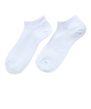 デュアリグ（DUARIG）平編み スニーカーソックス 2足組 23～25cm 6S0056-WASK-895GSA WHT