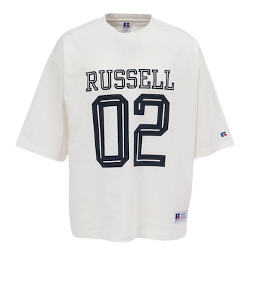 ラッセル（RUSSELL）16/-OE FOOTBALL 半袖Tシャツ RBM26S0012 WHT