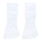 デュアリグ（DUARIG）平編み ANTI SLIP 5本指ソックス 2足組 25～27cm 6S0052-WASK-894GSA WHT